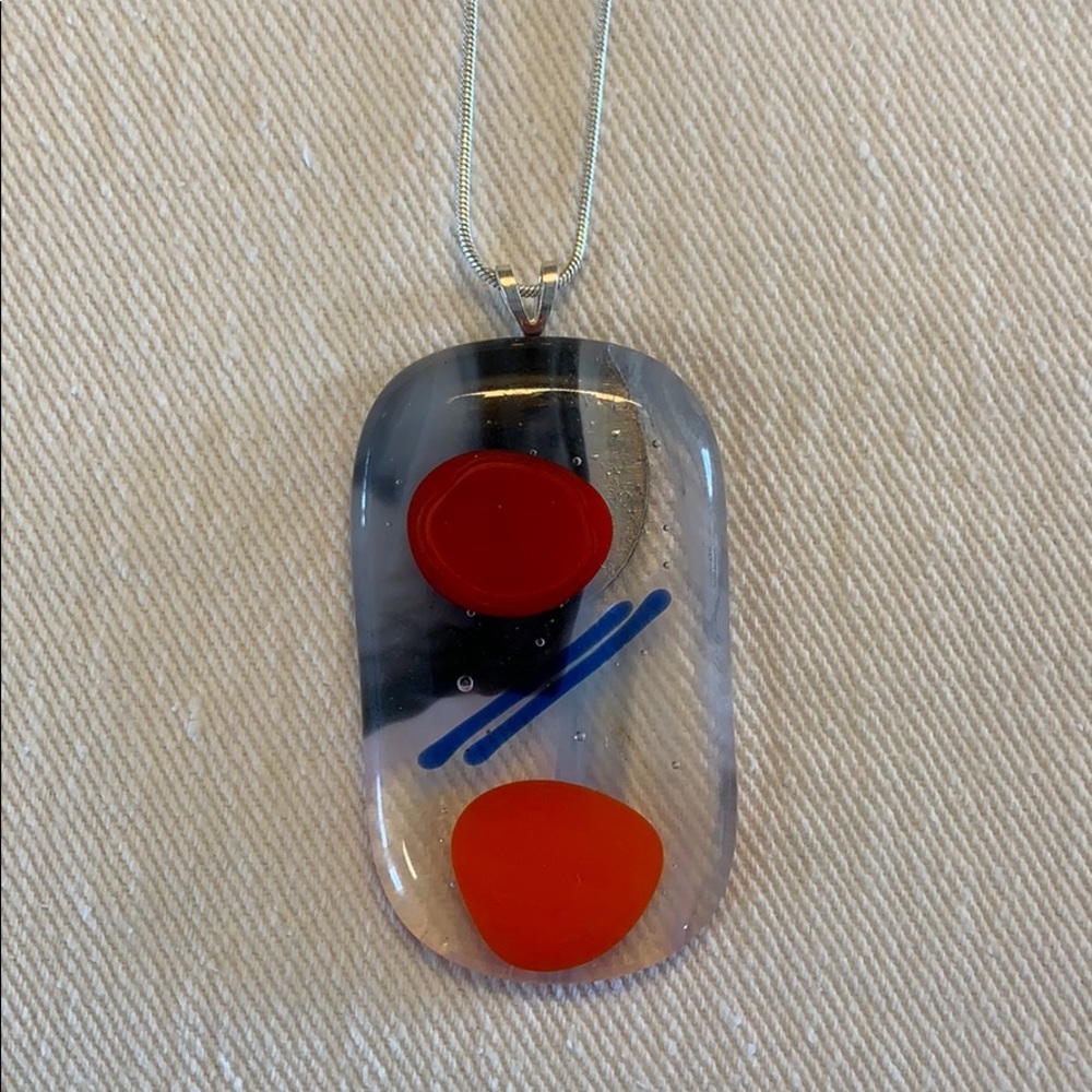 Glass fused pendent